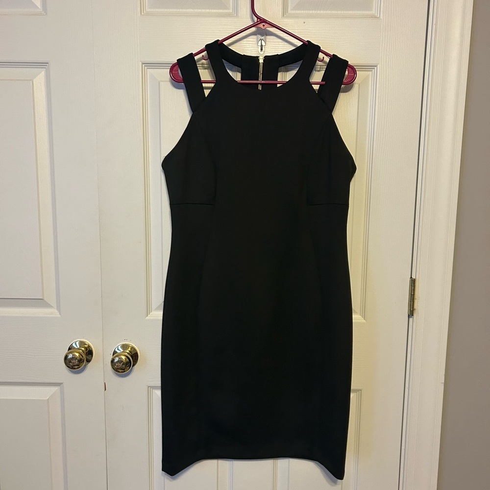 Calvin Klein Black Strappy Mini Dress